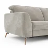 Sofa Tulsa KV - 3-Sitzer, inkl. Sitzvorzug (motorisch) und Kopfteilverstellung, Stoff, Graubeige – Bild 4