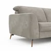 Sofa Tulsa KV - 2,5-Sitzer, inkl. Kopfteilverstellung, Stoff, Graubeige – Bild 4