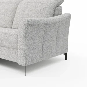 Alternative view of Ecksofa Canterbury - Longchair links mit 2,5-Sitzer, Stoff, Offwhite