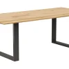 Esstisch Clifton - mit Einsätzen, LB ca. 220x100 cm, Wildeiche massiv, natur geölt – Bild 2