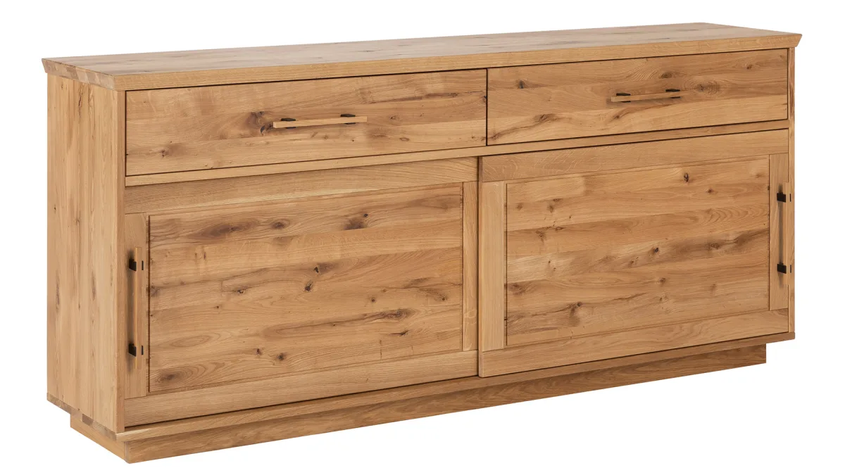 Sideboard Oreia - Wildeiche massiv, natur geölt – Bild 2