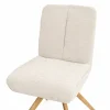 Stuhl Evania - Dreh und Relax-Funktion, niedriger Rücken, Stoff, Creme – Bild 5