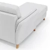 Ecksofa Vayra - Longchair links mit 2,5-Sitzer rechts, Stoff, Offwhite – Bild 4