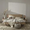 Bettgestell 1660 - Liegefläche ca. 180x200 cm, Wildeiche bianco, sandgestrahlt – Bild 6