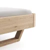 Bettgestell 1660 - Liegefläche ca. 200x200 cm, Wildeiche bianco, sandgestrahlt – Bild 2