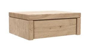 Alternative view of Nachttisch 1660 - Wildeiche bianco, sandgestrahlt