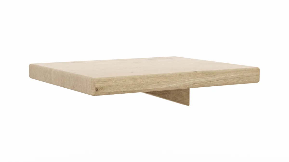 Nachttisch 1660 - Wildeiche massiv, bianco geölt – Bild 2