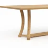 Esstisch Louisiana Curved - mit Einsätzen, LB ca. 200x100 cm, Wildeiche massiv, natur geölt – Bild 2