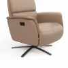 Relaxsessel Amila - Größe M, inkl. 2-motorischer Relaxfunktion und Kopfteilverstellung, Leder, Rauchbraun – Bild 5