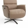Relaxsessel Amila - Größe M, inkl. 2-motorischer Relaxfunktion und Kopfteilverstellung, Leder, Rauchbraun – Bild 4
