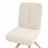 Stuhl Evania - Dreh und Relax-Funktion, hoher Rücken, Stoff, Creme – Bild 3