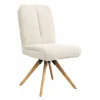 Stuhl Evania - Dreh und Relax-Funktion, hoher Rücken, Stoff, Creme – Bild 2