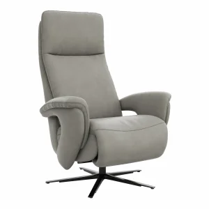 Alternative view of Sessel Tulsa Relax - Größe L, inkl. Maxirücken und Kopf-/Fußteil/Rückenlehne verstellbar, Leder, Graubeige
