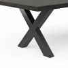 Esstisch Clifton - LB ca. 260x100 cm, Zerreiche massiv, Smoke – Bild 4