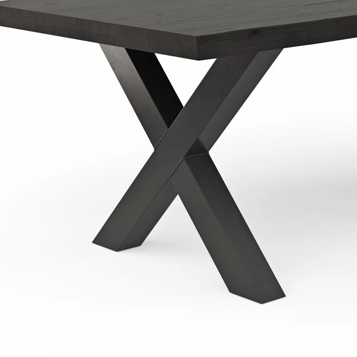 Esstisch Clifton - LB ca. 260x100 cm, Zerreiche massiv, Smoke – Bild 4