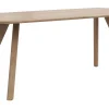 Esstisch Nayara - LB ca. 200x100 cm, Eiche massiv, satin gebeizt matt lackiert – Bild 2