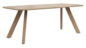 Alternative view of Esstisch Nayara - LB ca. 200x100 cm, Eiche massiv, satin gebeizt matt lackiert