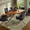 Esstisch Nayara - LB ca. 200x100 cm, Wildnussbaum massiv, geölt – Bild 6