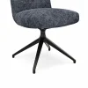 Stuhl Calgary - drehbar, Stoff, Dunkelblau – Bild 4