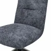 Stuhl Calgary - drehbar, Stoff, Dunkelblau – Bild 3
