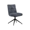 Stuhl Calgary - drehbar, Stoff, Dunkelblau – Bild 2