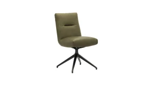 Alternative view of Stuhl Calgary - drehbar, Leder, Olive