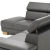 Ecksofa Philadelphia - Ecke links, 2,5-Sitzer, Kopfteil verstellbar (manuell), Sitzvorzug (motorisch), Leder, Anthrazit – Bild 3