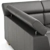Ecksofa Philadelphia - Ecke links, 2,5-Sitzer, Kopfteil verstellbar (manuell), Sitzvorzug (motorisch), Leder, Anthrazit – Bild 4