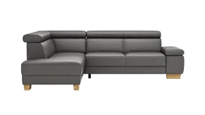 Alternative view of Ecksofa Philadelphia - Ecke links, 2,5-Sitzer, Kopfteil verstellbar (manuell), Sitzvorzug (motorisch),  Leder, Anthrazit