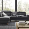 Ecksofa Philadelphia - Ecke links, 2,5-Sitzer, Kopfteil verstellbar (manuell), Sitzvorzug (motorisch), Leder, Anthrazit – Bild 6