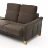 Sofa Canterbury - Recamiere rechts, inkl. Kopfteil verstellbar und Sitzvorzug (motorisch), Stoff, Dunkelbraun – Bild 2