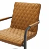 Armlehnstuhl Cambridge - Leder, Braun – Bild 3
