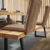 Holzbank Clifton - Breite ca. 200cm, Wildeiche massiv, natur – Bild 4