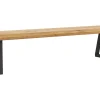 Holzbank Clifton - Breite ca. 200cm, Wildeiche massiv, natur – Bild 2