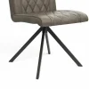 Stuhl Cambridge - drehbar, Leder, Taupe – Bild 4