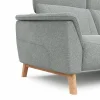 Sofa Nevin - 2,5-Sitzer inkl. Kopfpolsterverstellung, Stoff, Silbergrau – Bild 4