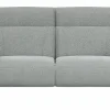Sofa Nevin - 2,5-Sitzer inkl. Kopfpolsterverstellung, Stoff, Silbergrau – Bild 3