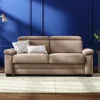 Sofa Lakeville 3 - inkl. Schlaffunktion und Kopfstütze verstellbar, Stoff, Haselnuss – Bild 5