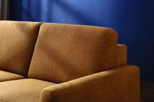 Alternative view of Sofa Lakeville 1 - inkl. Schlaffunktion, Gestell schwarz, Stoff, Senfgelb