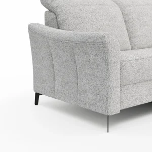 Alternative view of Ecksofa Canterbury - 2,5-Sitzer mit Longchair rechts, inkl. Relaxfunktion (motorisch) und Kopfteilverstellung, Stoff, Offwhite