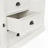 Highboard Louisiana - teilmassiv, Weiß – Bild 3