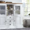 Highboard Louisiana - teilmassiv, Weiß – Bild 4