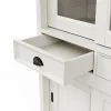 Schiebetürenschrank Louisiana - teilmassiv, Weiß – Bild 2