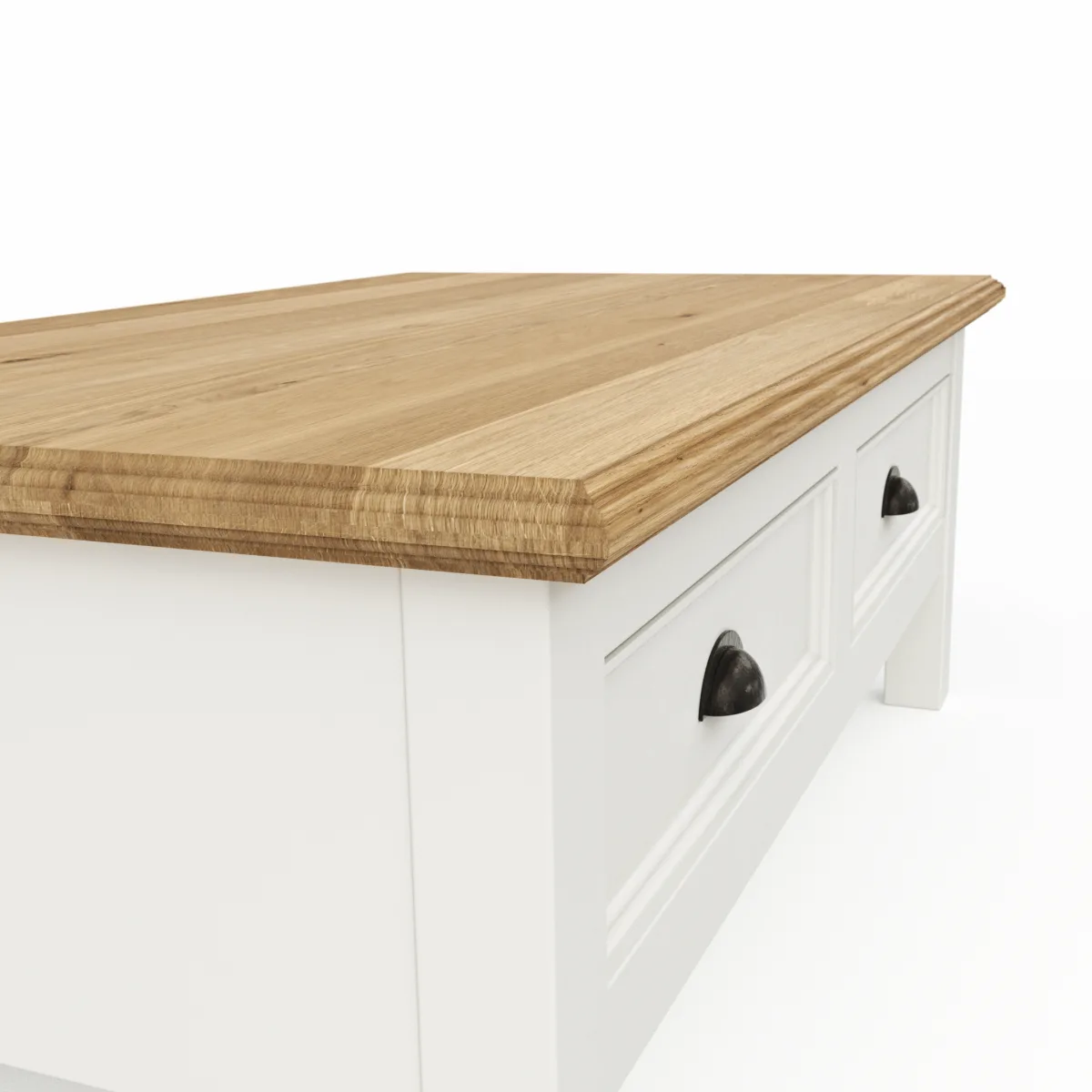 Couchtisch Louisiana - LBH ca. 70x120x45 cm, Weiß – Bild 3