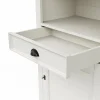 Bücherschrank Louisiana - teilmassiv, Weiß – Bild 2