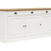 Sideboard Louisiana - teilmassiv, Weiß