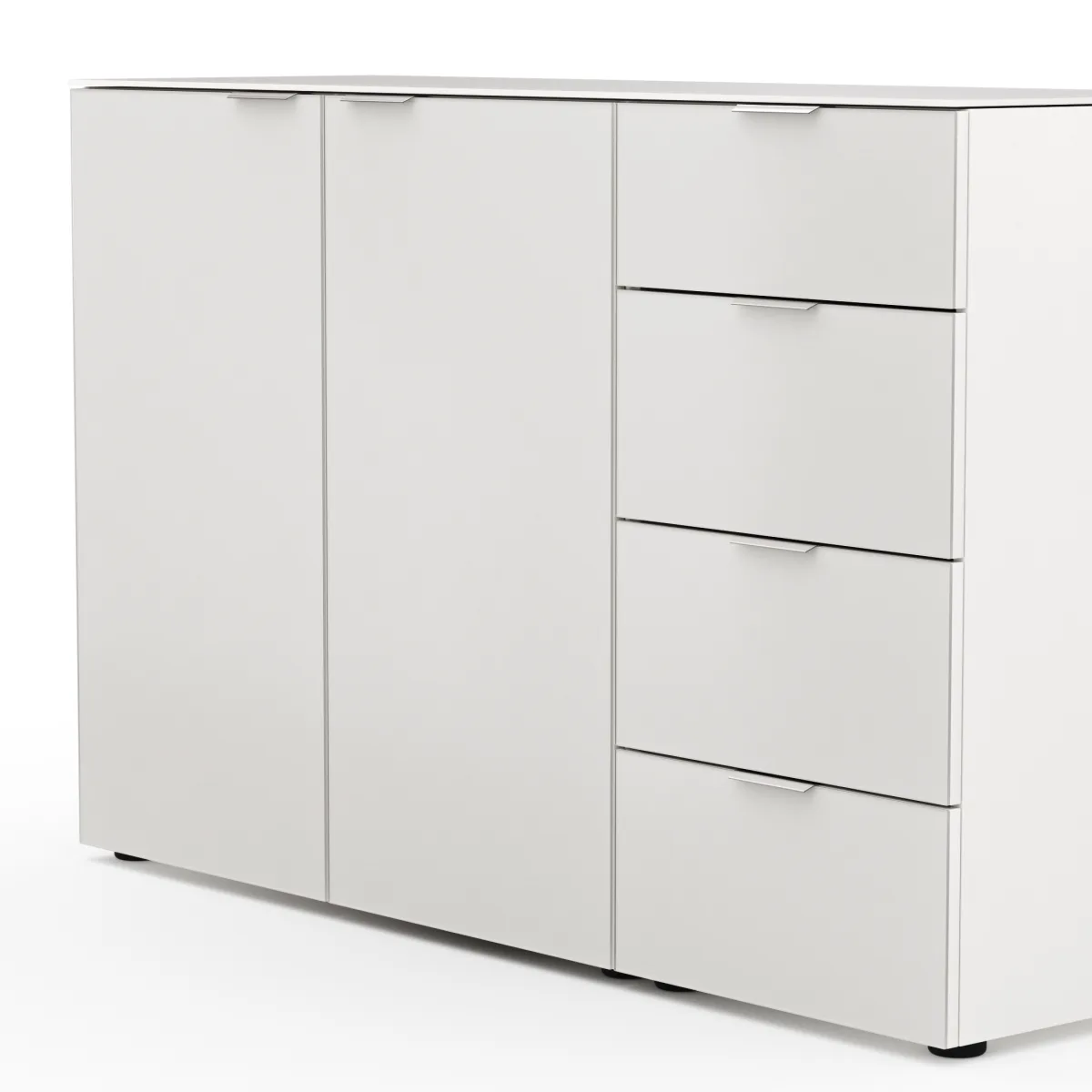 Kommode Colorado Beimöbel - BHT ca. 135x87x43 cm, Offwhite – Bild 3
