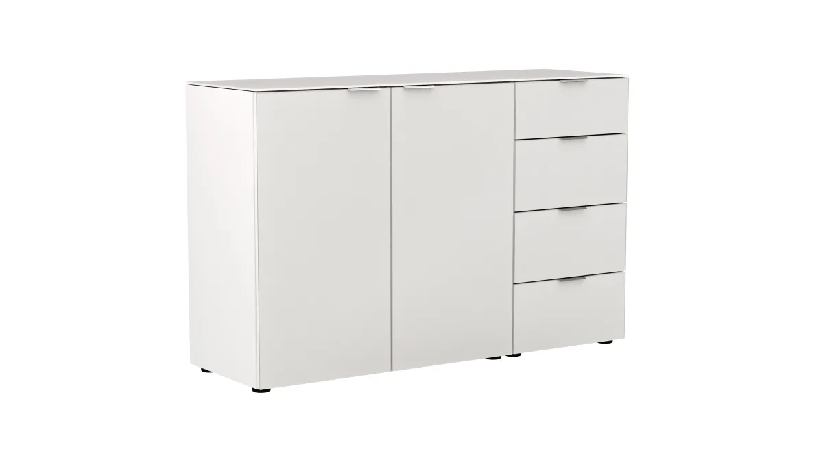 Kommode Colorado Beimöbel - BHT ca. 135x87x43 cm, Offwhite – Bild 2