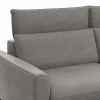 Sofa Avela - 3-Sitzer inkl. Kopfteil verstellbar, Leder, Steingrau – Bild 3