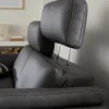 Sofa Atella - 3-Sitzer inkl. motorischer Relax- und Kopfteilverstellung, Leder, Anthrazit – Bild 3